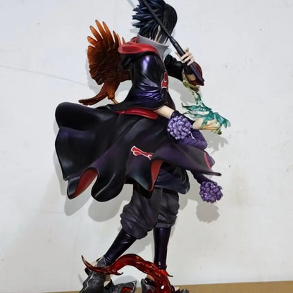 24cm Naruto Uchiha Sasuke Anime Figure Uzumaki Naruto Action Figurine Model Pvc Statue Desk Ornament Collection Toy Xmas Gift