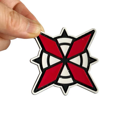 1PC,2PCS/ Umbrella Corporation PVC Rubber Morale Emblem,Biohazard Insignia Applique Embroidered patches,Tactical Backpack Badges