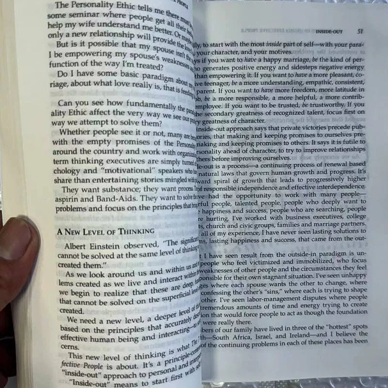 The 7 Habits of Highly Effective People English Original Book By Stephen R. Covey Professional Management Reading english books