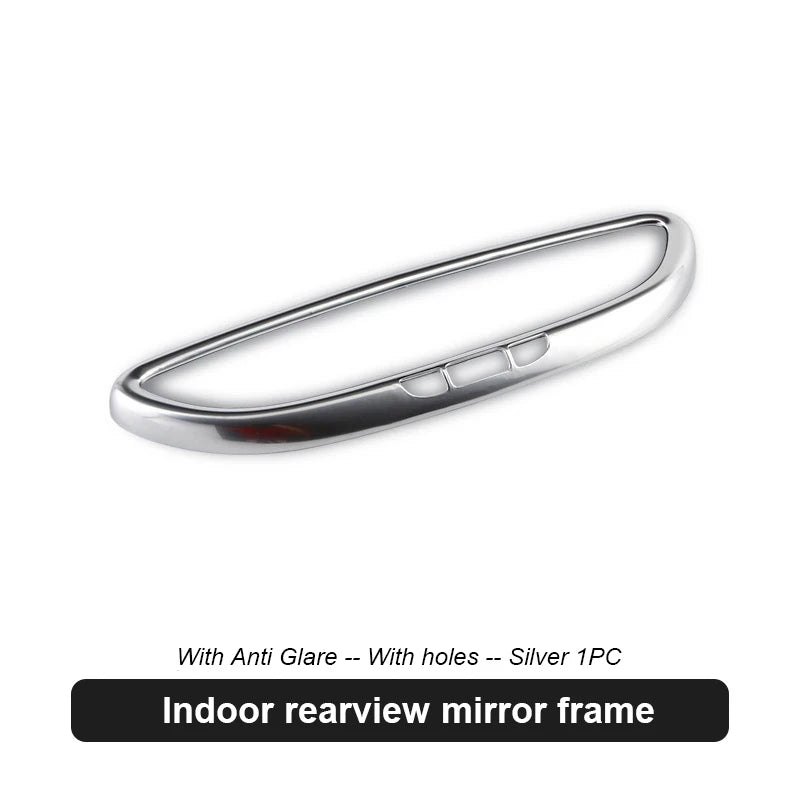 For Porsche Macan 2014-2017 Cayenne 2011-2017 Panamera 2013-2016 Car Indoor Rearview Mirror Decorative Frame Cover Sticker