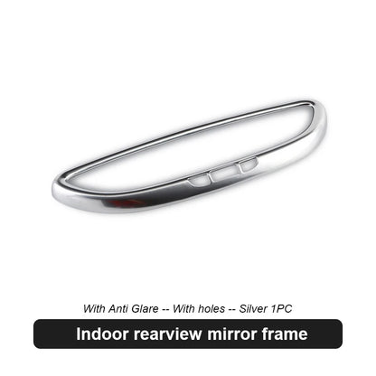 For Porsche Macan 2014-2017 Cayenne 2011-2017 Panamera 2013-2016 Car Indoor Rearview Mirror Decorative Frame Cover Sticker