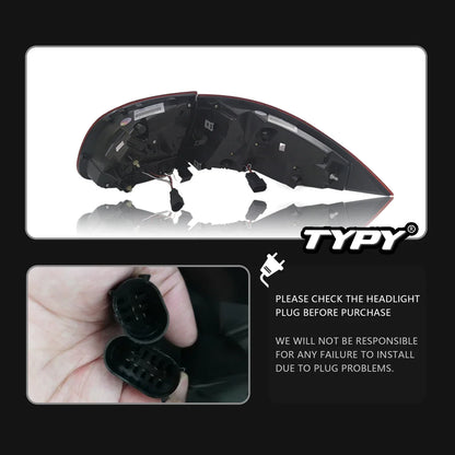 Car Lights For Porsche Cayenne 958.1 Taillight 2011-2014 Upgrade Modified to New DRL Dynamic Turn Signal LED Taillight