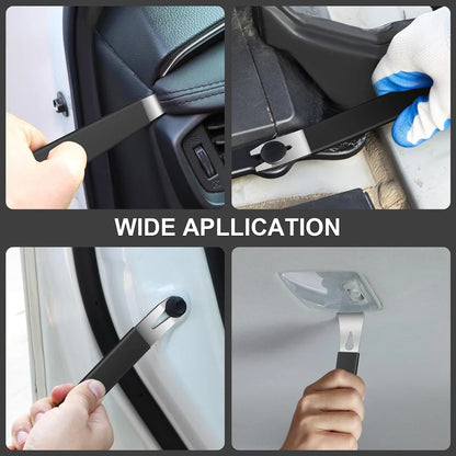 Auto Trim Removal Tool Kit 6PCS Metal Pry Tool Fastener Remover Pry Bar Set for Vehicle Door Audio Radio Dashboard Repair Kit
