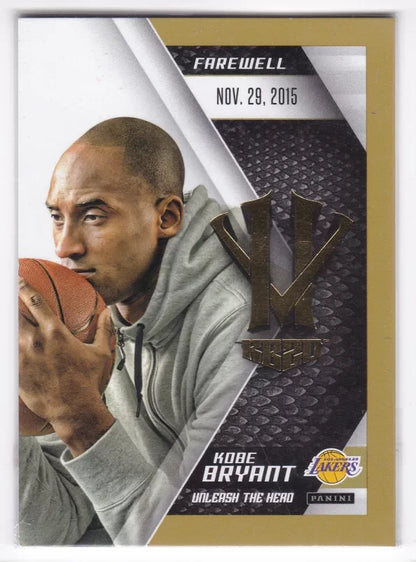 Panini 2015-16 Kobe Bryant HeroVillain NBA Basketball Trading Cards Complete Set with Rare Parallels for Hardcore Collectors