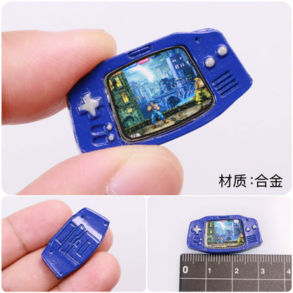Mini Game Console Model Simulation Gameboy Dollhouse Decor Scene Shooting Prop Miniature Toy