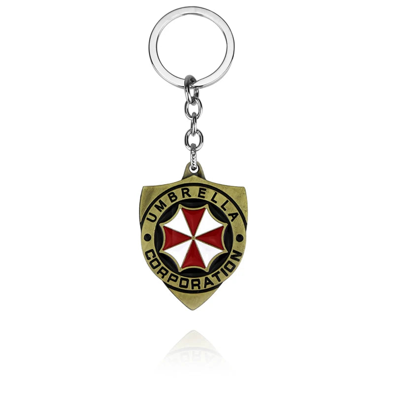 Residents Evils Key Chain Adornment Gifts Car Keychain Toy Umbrella Corporation Sublimation Blank Keyring Edc Necklace Jewelry