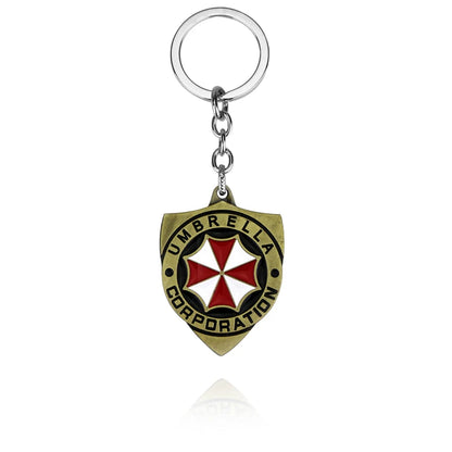 Residents Evils Key Chain Adornment Gifts Car Keychain Toy Umbrella Corporation Sublimation Blank Keyring Edc Necklace Jewelry
