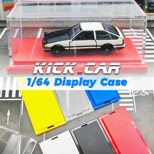 Kicarmod 1/64 Model Car Display Case Colorful Toy Vehicle Storage Box For Mini Model Cars Adults Collection Tomica