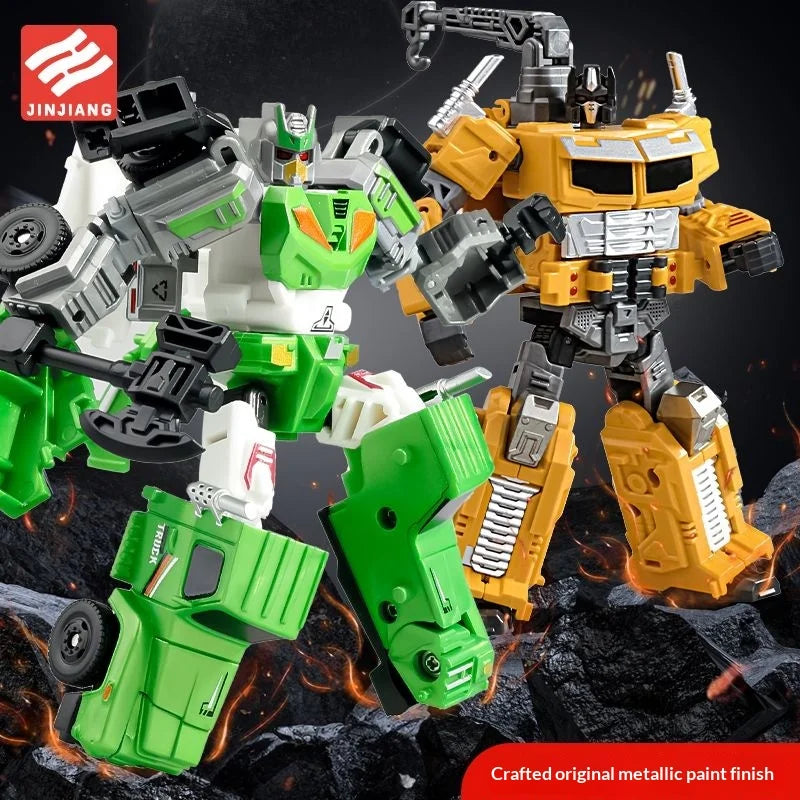 Jinjiang Transforming Robot Series 2: Optimus Prime, War God, Car, Plane, Tank, Robot for Boys