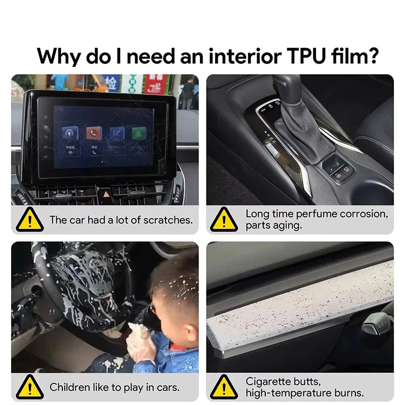 TPU PPF Protection Film For BMW M5 G90 PHEV 2027 2026 2025 LCD GPS Navigation Gear Panel Center Console Car Accessories
