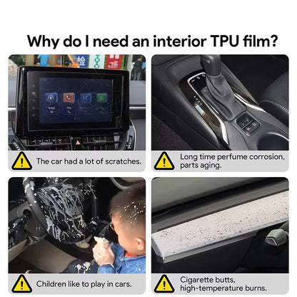 TPU PPF Protection Film For BMW M5 G90 PHEV 2027 2026 2025 LCD GPS Navigation Gear Panel Center Console Car Accessories