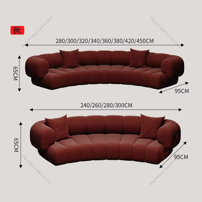 Nordic Semi Circular Arc Sofa Modern Designer Beauty Salon Reception Office Sofa Hotel Rest Area Office Furniture Transat FYOS