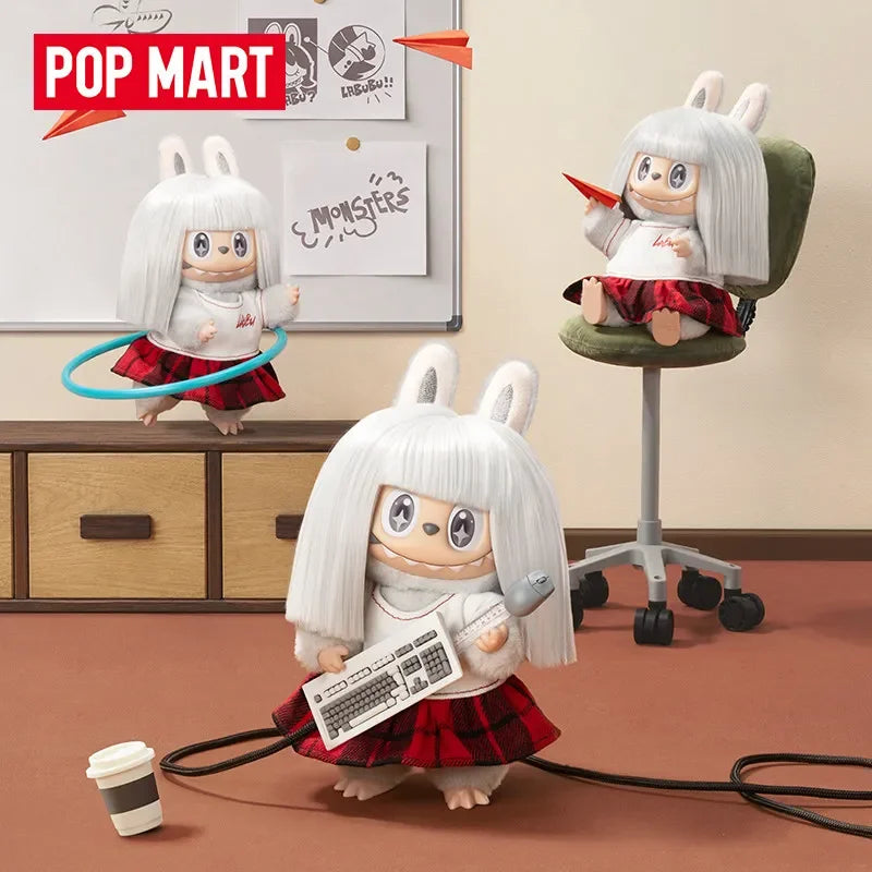 POPMART LABUBU Monsters Hair Salon Series Vinyl Plush Pendant Blind Box - Cute Anime Mystery Figure Ornaments Gift