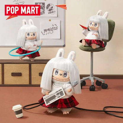 POPMART LABUBU Monsters Hair Salon Series Vinyl Plush Pendant Blind Box - Cute Anime Mystery Figure Ornaments Gift
