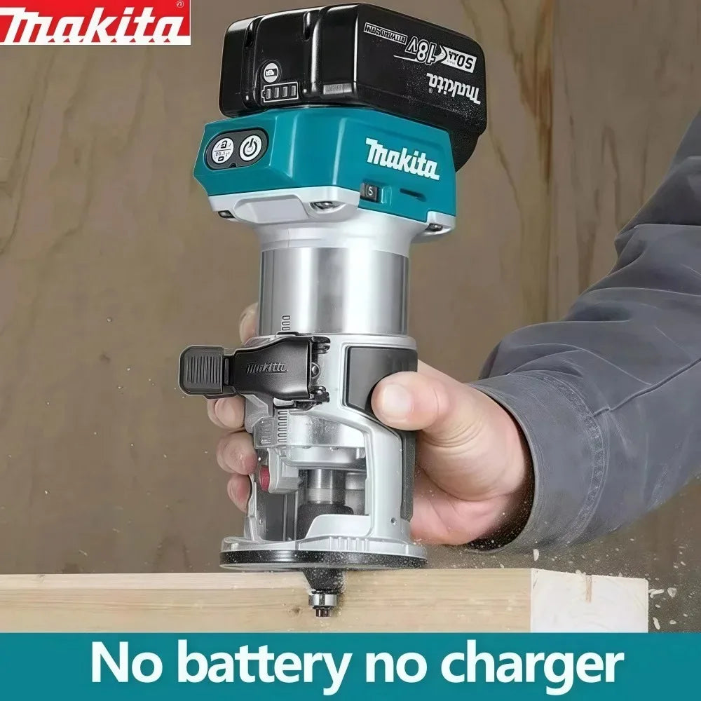 Makita DRT50 Cordless Trimmer Rechargeable Trimming Machine Brushless Slotting Tool Milling Woodwork Engraving Machine