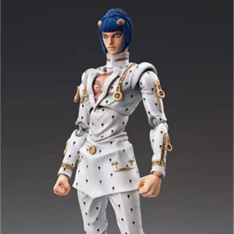 Jojo's Superimage Bruno Kujo Jotaro Apaki Movable Action Figure - Collectible Shouban Model Toy for Fans of Wonderful Adventure