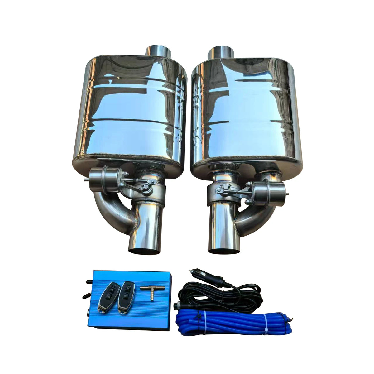 Remote Control Device for Tail Section Variable Sound Exhaust Cut-Off Valve of Automobile Universal Exhaust Valve 51 63 76mm