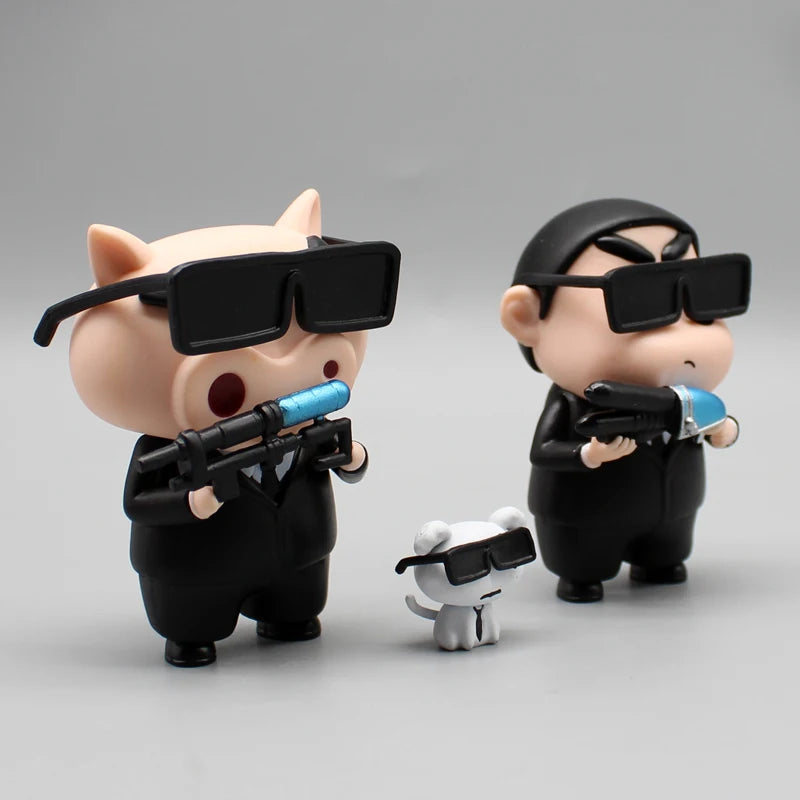 Anime Crayon Shin-chan Cos Platinum Saber Action Figure Toys Manga Nohara Shiro Figuras GK Statue Collection Model Doll Kid Gift