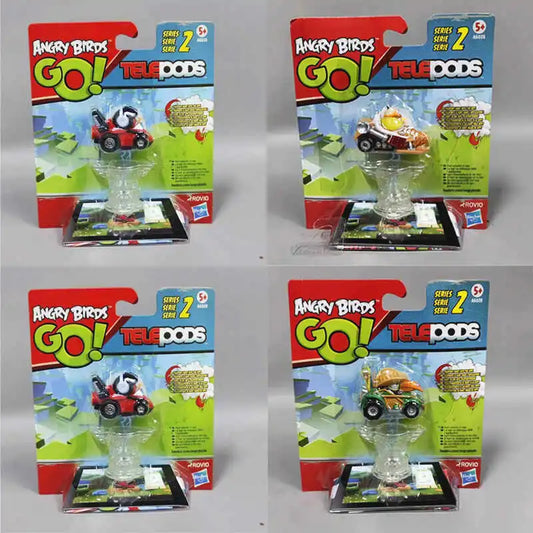 Game Hasbro Angry Birds Kawaii Mini Racing Car Model Birthday Gift Trendy Toys Desktop Decor Anime Cartoon for Kids Collection