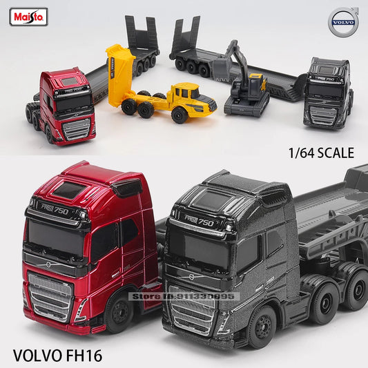 Maisto 1:64 SCANIA 770 S Volvo Forklift Transport Vehicle Excavator die-cast precision model car Model collection gift