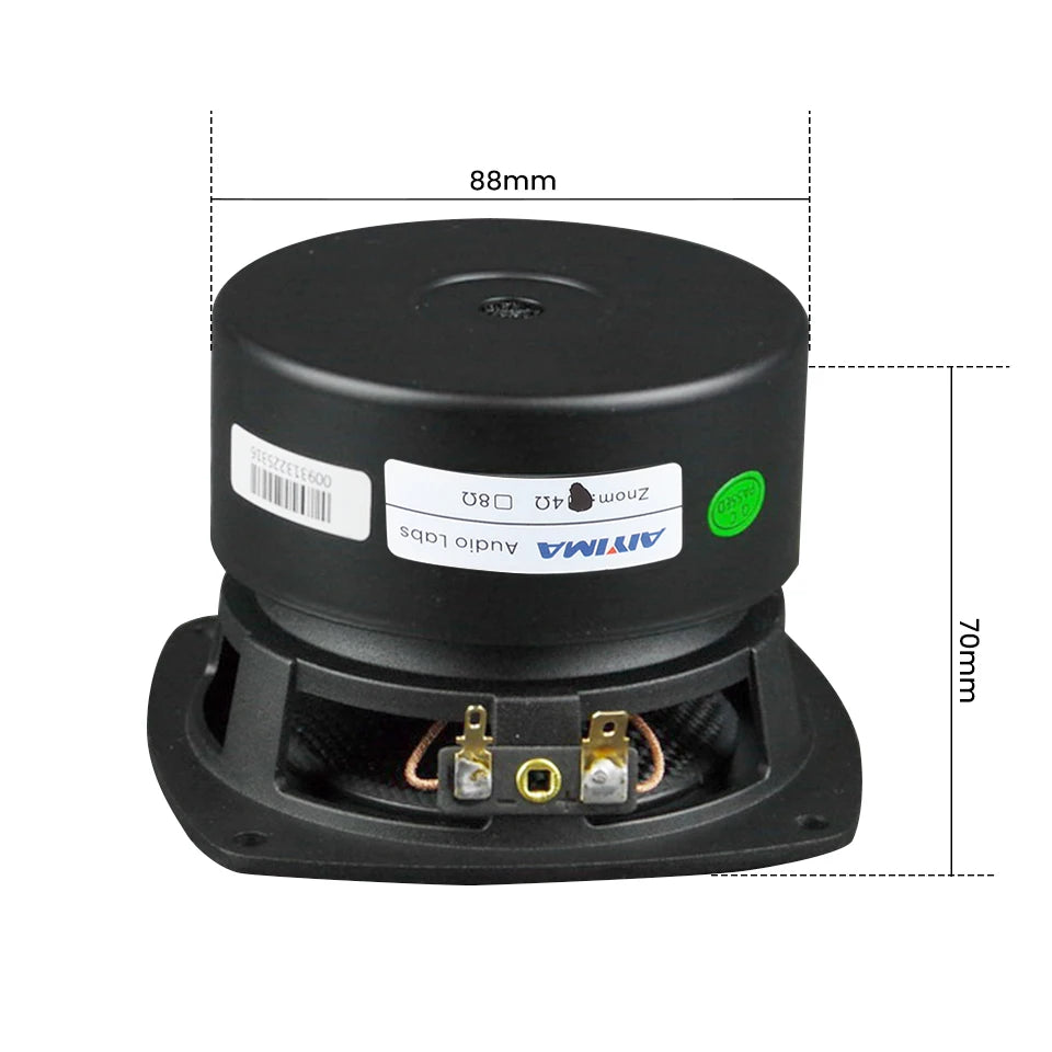 AIYIMA 1Pcs 4 Inch Subwoofer Speakers 4/8 Ohm 80W HiFi Bass Audio Fiberglass Basin Low Frequency Home Theater Loudspeaker