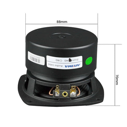 AIYIMA 1Pcs 4 Inch Subwoofer Speakers 4/8 Ohm 80W HiFi Bass Audio Fiberglass Basin Low Frequency Home Theater Loudspeaker