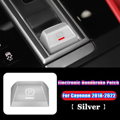 For Porsche Cayenne Panamera 971 2017 2018 2019 2020 2021 2022 Car Accessories Electronic Handbrake P Button Patch Trim Cover