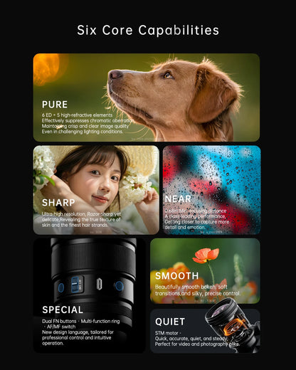 7artisans AF 135mm F1.8 Standard Prime Auto Focus Mirrorless Camera Lens for Humanities Photography with Sony FE Nikon Z L-mount