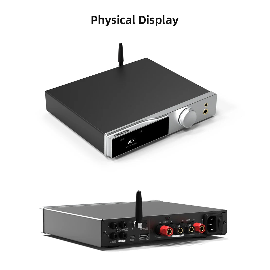 SMSL AO300 PRO Power Amplifier Headphone AMP Decoder MA5332MS MQA-CD Audio DAC XMOS XU-316 2.1 HIFI CS43131 Earphone Amplifier