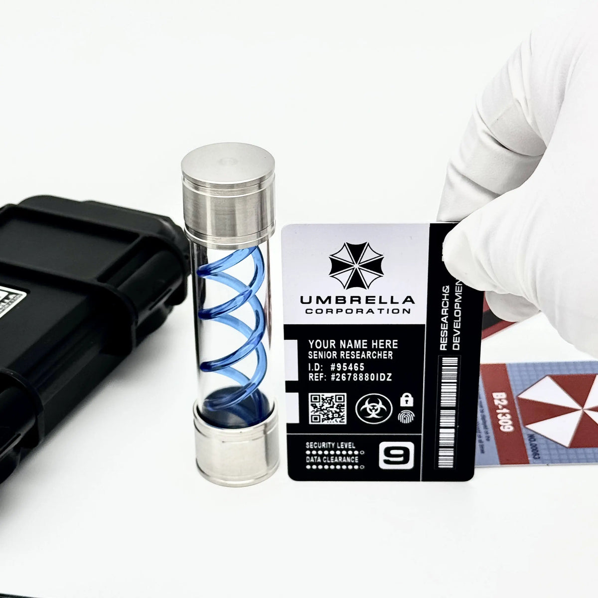 Resident Evil Handmade T-Virus Sample Bottle Model Toy - Umbrella Corporation Box Game Collectible