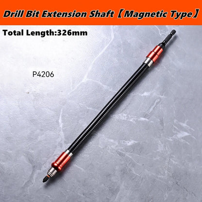Bendable Elastic Drill Bit Extension Shaft Bits Magnetic Hex Soft Shaft Bar, Flexible Drill Bit Extension Screwdriver Bit Holder