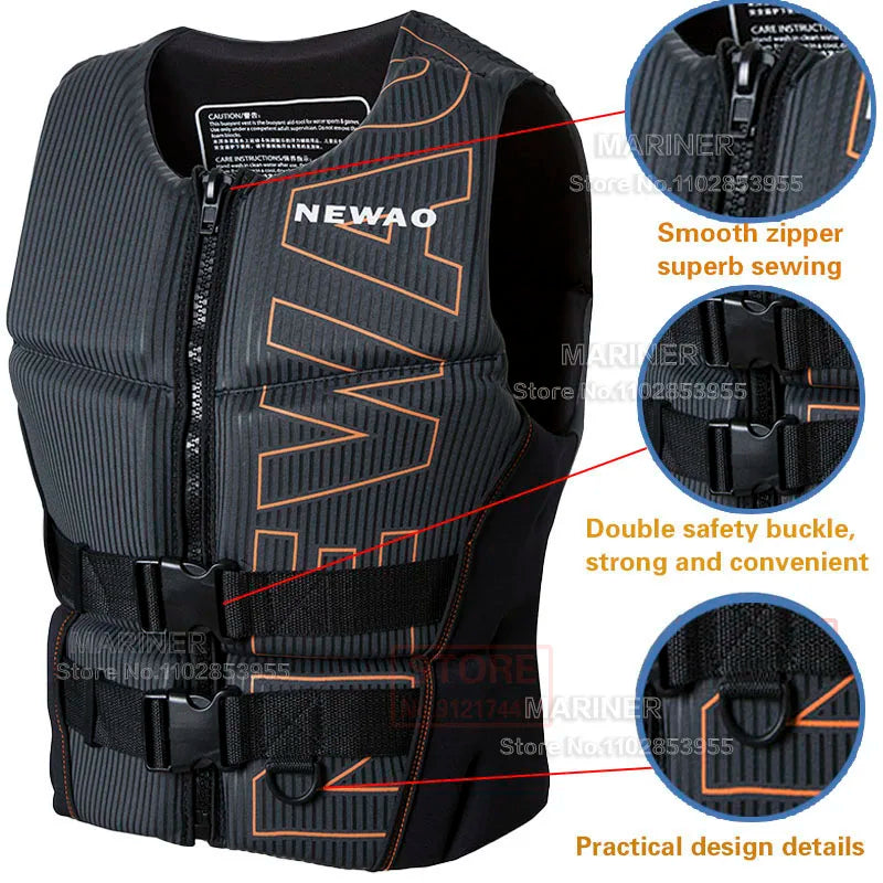 Live Jacket Wakesurf Comp Vest Neoprene Impact Vest Great for Boating Rafting Surfing Buoyancy All Other Watersports Activities