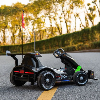 24V14 Battery Drift Children's Four-wheel Kart Electric F1 Parent-child Toy Car with Remote Control and EVA Front Wheel