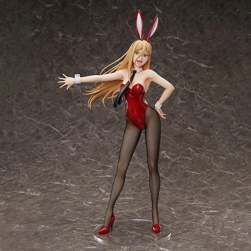 Chainsaw Man Power Bunny Girl Anime Figure Makima Action Figure Hayakawa Aki/Higashiyama Kobeni/Denji/Reze Figure Model Doll Toy