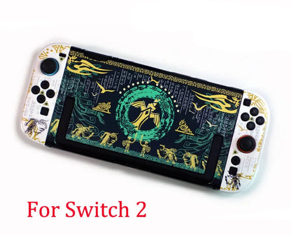 Crystal Clear Hard Case for Nintendo Switch 2, Full Body PC Shell Protector, Front & Back Cover for NS2 Joy-Con Controller