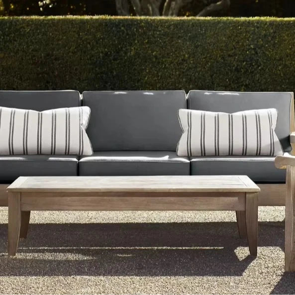 Premium New Design Luxury Solid Teak Lounge Sofa Set Outdoor Patio Garden Residential Teak Furniture Teak Furniture Set
