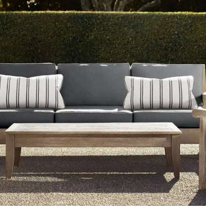 Premium New Design Luxury Solid Teak Lounge Sofa Set Outdoor Patio Garden Residential Teak Furniture Teak Furniture Set