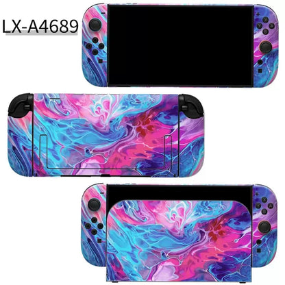 Colorful Sticker Skin for Nintendo Switch 2 NS Console Dock Charger Stand Holder Joy-con Controller Vinyl