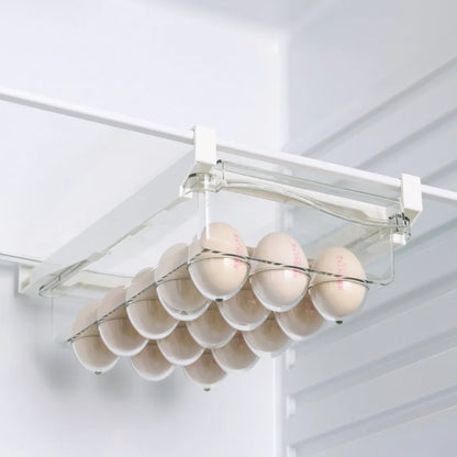 Refrigerator egg storage box, drawer style food and fruit storage box egg rack, egg holder, household plastic fresh-keeping box
