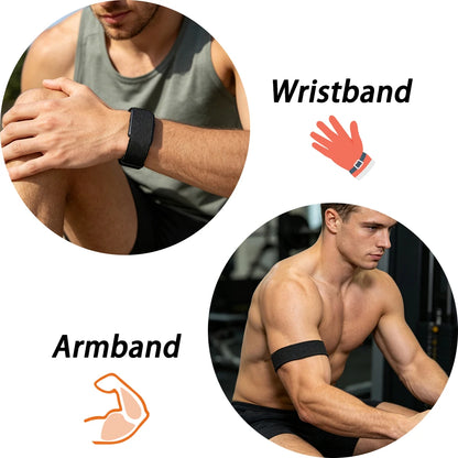 Adjustable Upper Arm Bicep & Wrist Strap for Garmin CIRQA Premium Custom Nylon Loop Soft Replacement Smart Sport Band Accessory