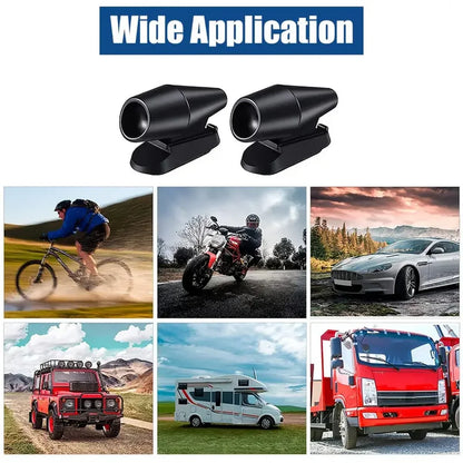 Ultrasonic Car Deer Whistle Animal Repeller Front Grille Mount Auto Safety Alert Repellent Safe for Automobiles
