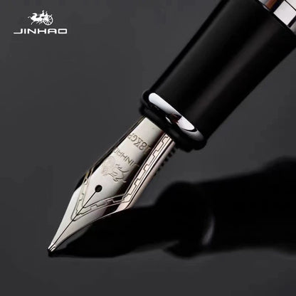 Jinhao Business Calligraphy Fountain Pen X750 Exquisite Elegant Iridium Gold Pen Office Signature Luxury Write Gifts Stationery