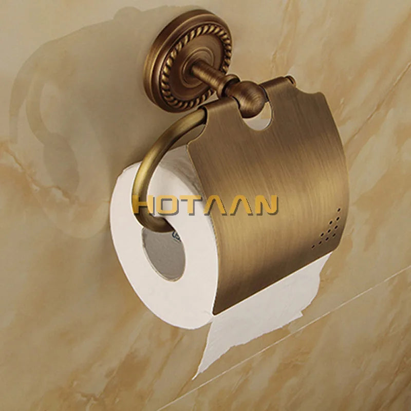 Solid brass Bathroom Accessories Set,Robe hook,Paper Holder,Towel Bar,Soap basket,bathroom sets,YT-12200-A