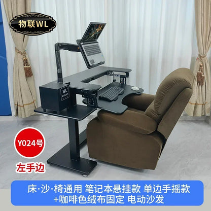 Computer desk bed notebook desktop computer desk bedside table lifting table lazy table cockpit suspension bracket