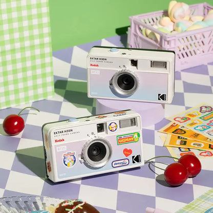 KODAK H35N BT21 35mm Half-Frame Film Camera 72 Photos/36exp Reusable Point&Shoot Built-in Star Filter Flash Bulb Mode