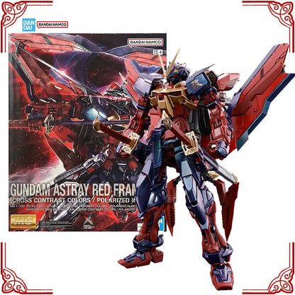 Genuine Bandai Gundam Model Kit MG 1/100 Astray Red Frame Kai Polarized Injection Anime Action Figure Collection Assembly Model