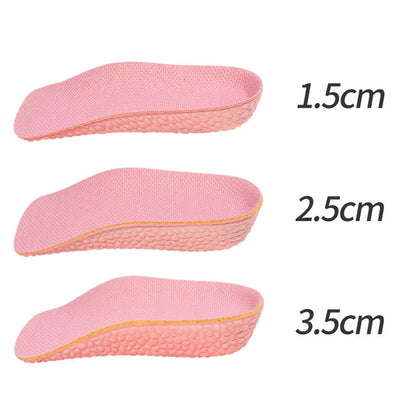 3.5CM Invisible Height Increasing Insoles Half Sole Heighten Sports Shoe Pad Inserts Men Women Orthopedic Arch Support Insole