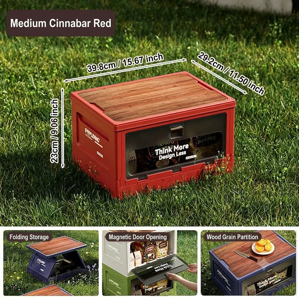 Large-Capacity Storage Box, Outdoor Sub-Box, Trunk Organizer Box, Vehicle-Mounted Camping Collapsible Storage Box, Storage Box