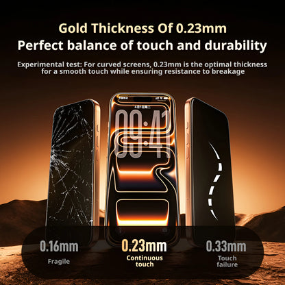 SAMZHE 3D Hot-bending Tempered Glass For iPhone 17 ProMax 16Pro HD Full Coverage Screen Protector Film For 0.23mm Ultra-thin