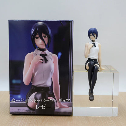 Chainsaw Man Power Bunny Girl Anime Figure Makima Action Figure Hayakawa Aki/Higashiyama Kobeni/Denji/Reze Figure Model Doll Toy